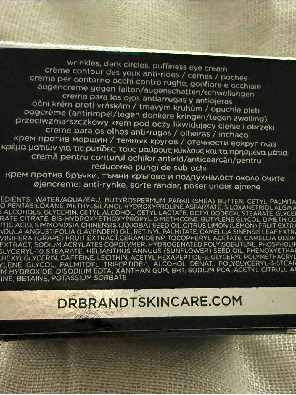 Dr. Brandt Do Not Age Triple Peptide Eye Cream 0.5 oz NIB Anti-Aging